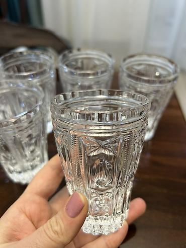 xrustal stekan: Stəkanlar, Şüşə, 6 ədədli dəst, 200 ml — 1