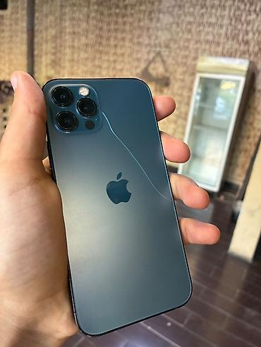 iphone arxa şüşə: IPhone 12 Pro, 128 GB, Pacific Blue, Qırıq, Face ID — 5