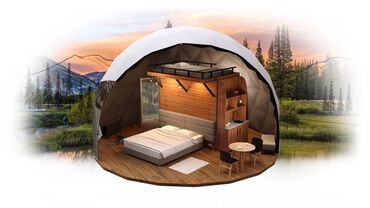 Ноутбуки и нетбуки: Уютные всесезонные купольные домики для кемпинг отелей, баз отдыха