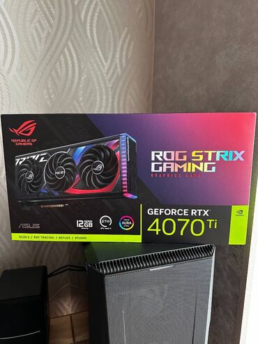 asus rog strix g15: RTX 4070 Ti 12gb Asus Rog Strix - 2400m 192-Bit 12gb Yeni. Bağlı