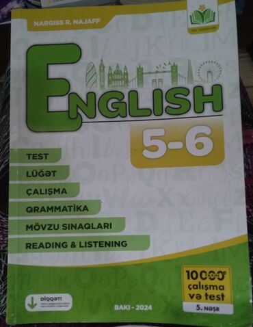 Kitablar, jurnallar, CD, DVD: Nergiz necefova english 5-6 testler