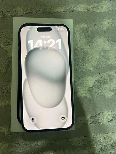 Техника и электроника: IPhone 15, Б/у, 128 ГБ, Черный, Коробка, 88 % — 2