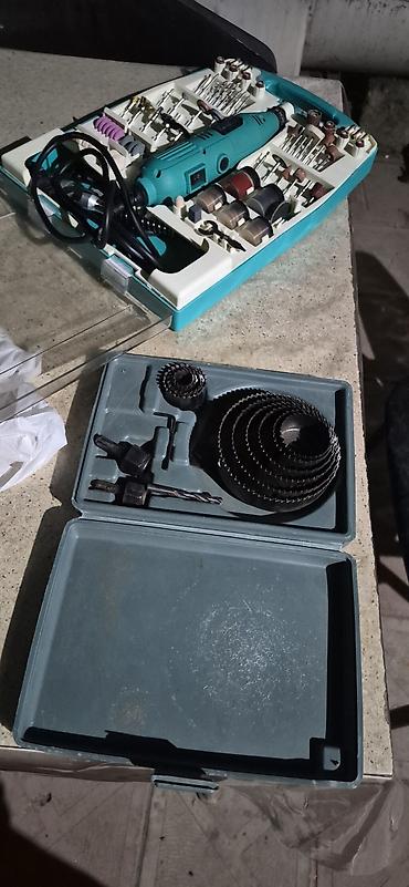 mini drel satilir: Drel tipli çoxfunksiyalı mini alət dəsti + bimetal dəlik açma (hole — 1