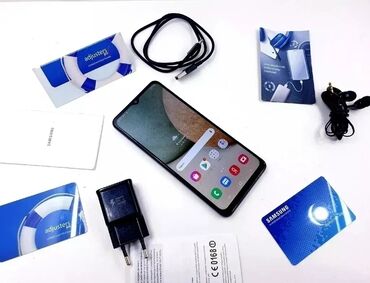 смартфоны nfc: Samsung Galaxy A12, Б/у, 128 ГБ, цвет - Синий, 2 SIM