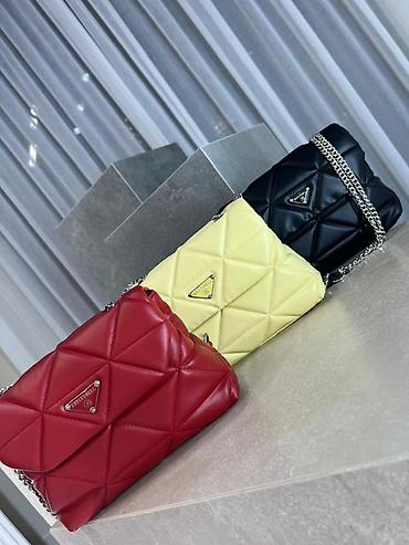 prada сумки: Классическая сумка, Prada, Турция, Материал: Экокожа, Стеганая модель, Женские, Новый — 1