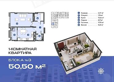 леваневского: 1 комната, 48 м², БГУ Элитка, 5 этаж, ПСО (под самоотделку) — 4