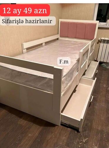 Çarpayılar: Yeni, Təknəfərlik çarpayı, Bazasız, Matras ilə, Siyirməli