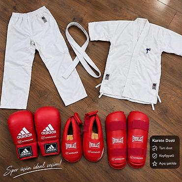 Karate Dəsti – idman üçün ideal seçim! Komplektə daxildir: - Ağ lalafo.az -da Karate Dəsti – idman üçün ideal seçim! Komplektə daxildir: - Ağ