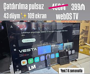 televizor wifi smart: VESTA webOS TV – 43 düym (109 sm) smart televizor Xüsusiyyətlər: - — 1