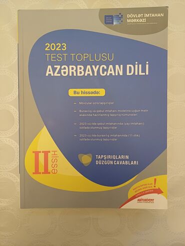 Testlər: Azərbaycan dili Testlər 11-ci sinif, DİM, 2-ci hissə, 2023 il