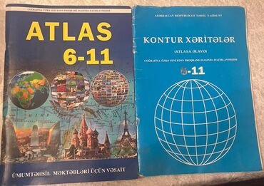 6 11 atlas: Atlas(2azn) və kontur xəritə(1azn).Metroya çatdırılma var