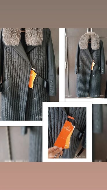 свадебные наряды: Стеганое женское пальто Loreta с натуральной меховым воротником -