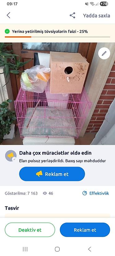 тап аз птицы: Qəfəs satılır iridir 30 m — 1