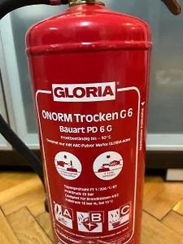 kraftech agregat: Protivpožarni aparat GLORIA PD6GA – prah, 6 kg, klase požara A, B, C — 6