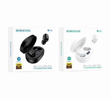 Зарядные устройства: BOROFONE BW06 Manner TWS, беспроводные BT наушники, BT 5.1, с зарядным