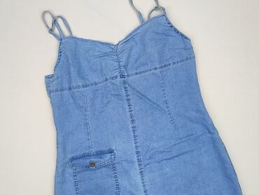 srebrna sukienka h m: Denim Collection, Women`s dress, size L