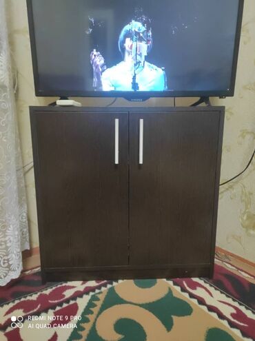 раковина с тумбой цена: Тумба под ТВ/комод с распашными дверцами. - Цвет: тёмный венге. -