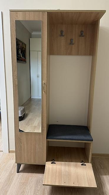 Dəhliz dolabları: Dəhliz üçün funksional paltar asqısı və şkaf kombinasiyası - — 1