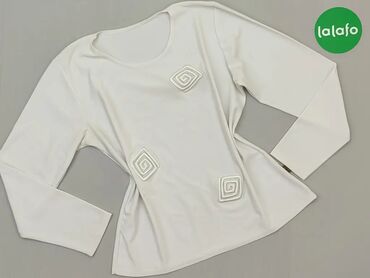 Bluza, XS (EU 34), wzór - Jednolity kolor, kolor - Biały