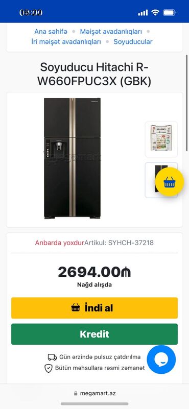 xaladenik satiram: Новый Холодильник Hitachi, цвет - Черный