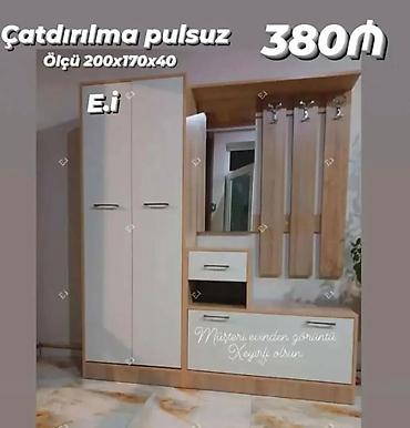 Dəhliz üçün funksional mebel dəsti. Modeldə 2 qapılı şkaf, orta lalafo.az -da Dəhliz üçün funksional mebel dəsti. Modeldə 2 qapılı şkaf, orta