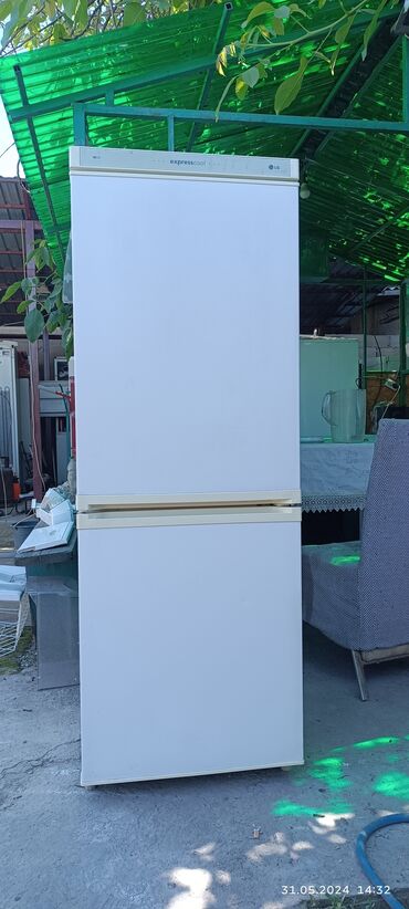 холодильник ларь: Холодильник LG, Б/у, Двухкамерный, De frost (капельный), 55 * 155 * 60
