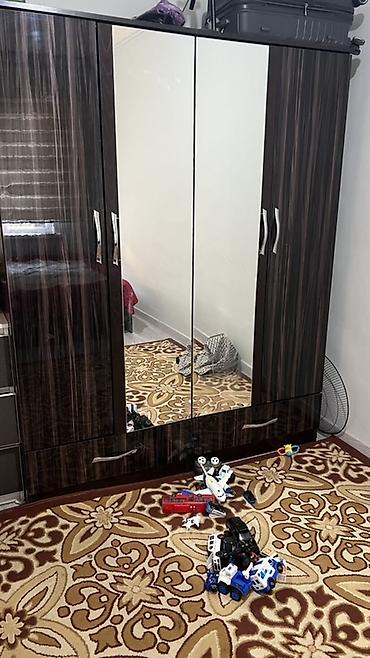 standing mirror: Шкаф-купе распашного типа с зеркальными центральными дверцами. - — 1