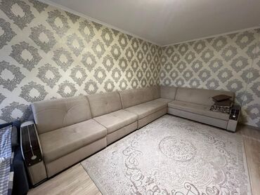 мягкая мебель угловая: Угловой диван, C подушками, Трёхместный и более, Велюр