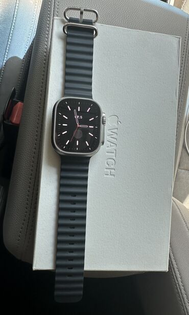 apple watch 6 44mm qiymeti: Б/у, Смарт часы, Apple, Сенсорный экран, цвет - Серебристый