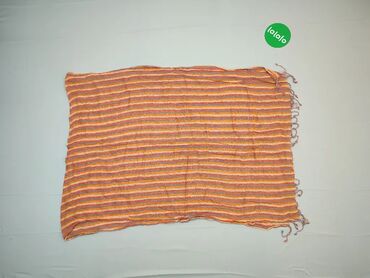 Szaliki, chusty: Szalik, wzór - Linia, kolor - Pomarańczowy