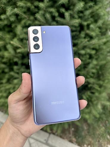 note 3: Samsung Galaxy S21 Plus 5G, Б/у, 256 ГБ, цвет - Фиолетовый, 1 SIM, 2 SIM, eSIM — 1