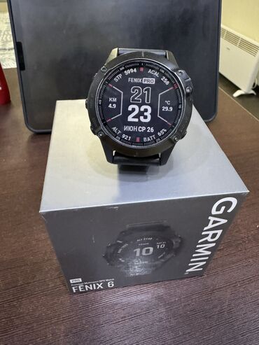 спортивные часы: Продаю часы Garmin 6 pro, в использовании чуть больше года, в отличном