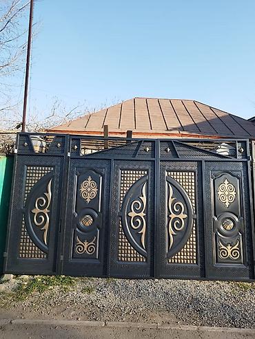 Распашные ворота: Кованые изделия для двора и дома - Металлические ворота — 43