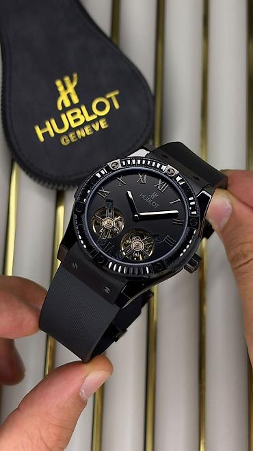 gunus saat: Yeni, Qol saatı, Hublot, rəng - Qara — 4