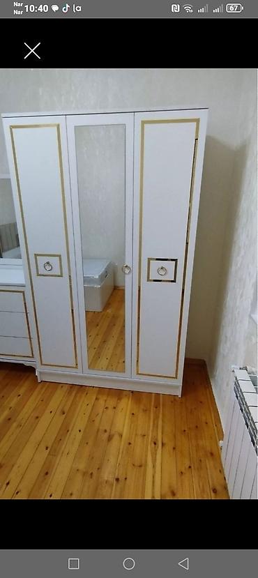 boy guzgulər: Yeni, 3 qapılı, Güzgülü, Ağ, Açılan, Düz dolab — 3