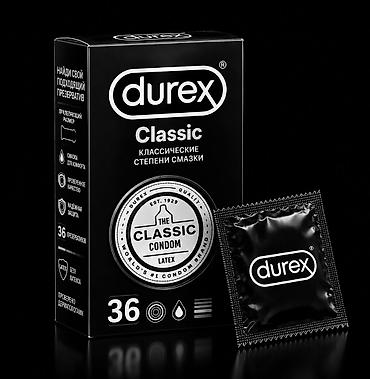 повязка: Презервативы Durex Classic, 36 шт. Классические латексные — 1