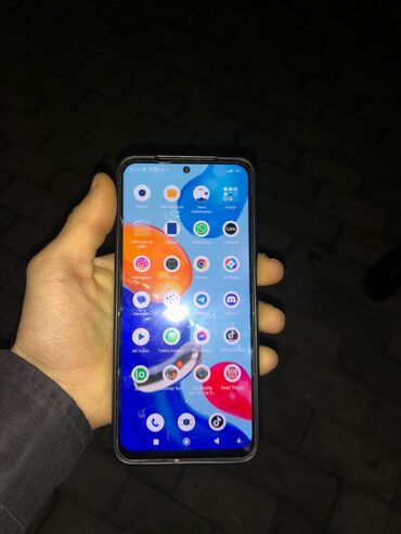 zaqatala telefon: Xiaomi Redmi Note 11, 128 GB, rəng - Göy, 
 Face ID