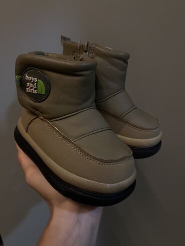 детские вещи б: Детские зимние ботинки Размер 24 - Цвет: оливково‑бежевый Подходят