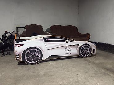авто эмаль: Детская кровать-машина “Toyota” - Яркий дизайн в стиле спортивного — 1