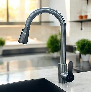 lülə: Mətbəx üçün çevik çıxarılan başlıqlı qarışdırıcı kran - Material — 1