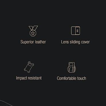 Maske i futrole za telefone: Maska Nillkin Qin Pro (plain leather) za iPhone 14 Plus 6.7 crna. Uz — 7