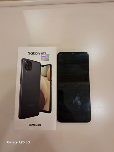 samsunq a 55: Samsung Galaxy A12, 64 GB, rəng - Qara, Sensor, Barmaq izi, İki sim kartlı