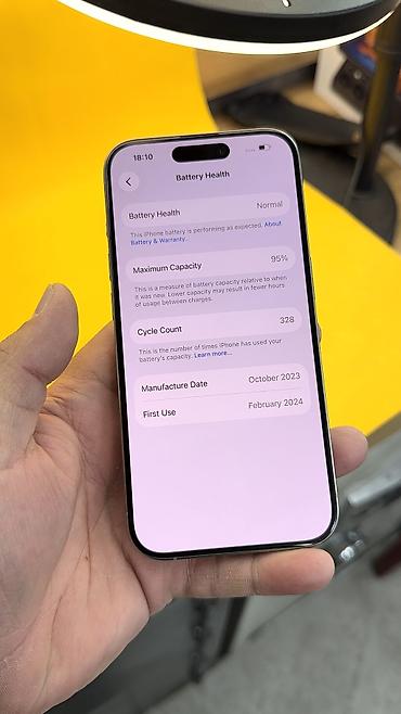Apple iPhone: IPhone 15 Pro, Б/у, 128 ГБ, 95 % — 16