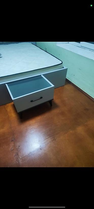 tunbucka: Yataq otağı dəsti - Rəng: boz və qara tonlarda, minimalist dizayn - — 1