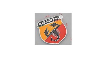 Tuning oprema: ABARTH logo ABARTH logo-amblem, metalni Dimenzije su približno 5,5 X — 7
