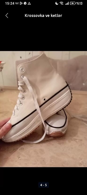 peek and cloppenburg beograd: Ağ yüksəkdən-boğaza qədər bağlanmalı ketlər - Model: platformalı