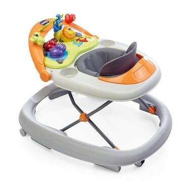 Chicco Walky Talky uşaq gəzdiricisi parlaq sarı rəngdədir və uşağın