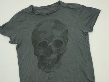 szare t shirty z efektem sprania: T-shirt, 3XL, stan - Dobry
