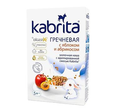 Детская молочная каша Kabrita Гречневая с яблоком и абрикосом. - Для