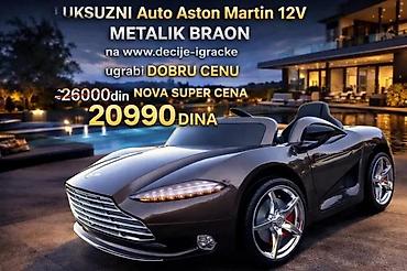 Sve za decu: Luksuzni električni auto za decu – Aston Martin 12V - Metalik braon — 1